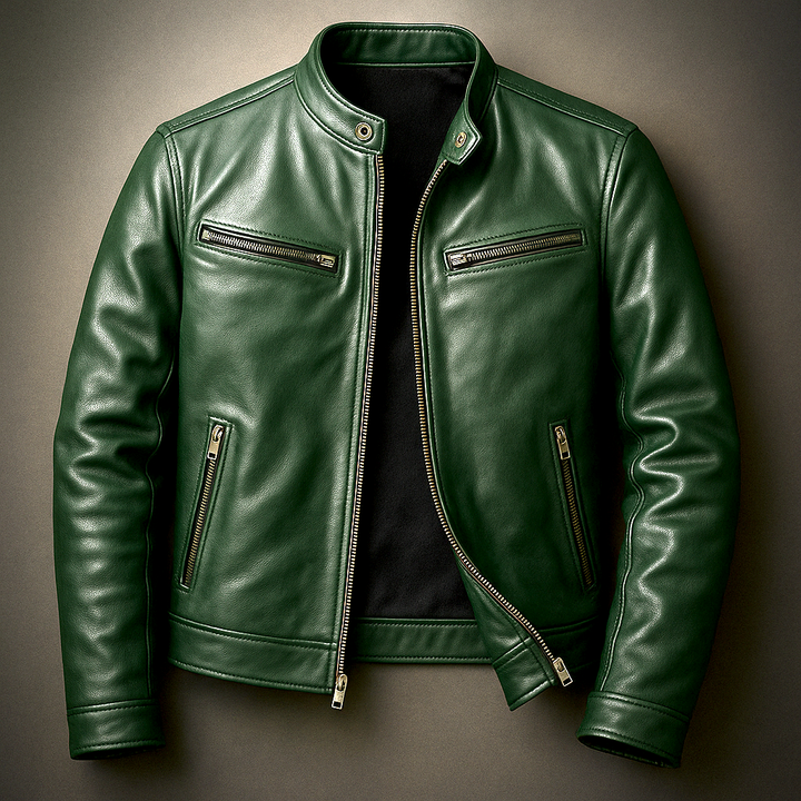 Hudson Heritage Leather Biker Jacket