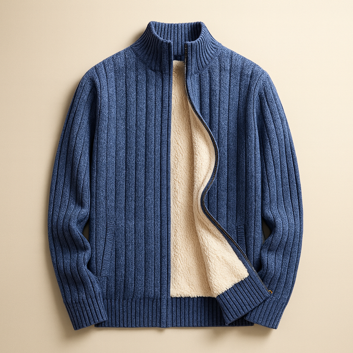 Cashmere Zip-Up Cardigan