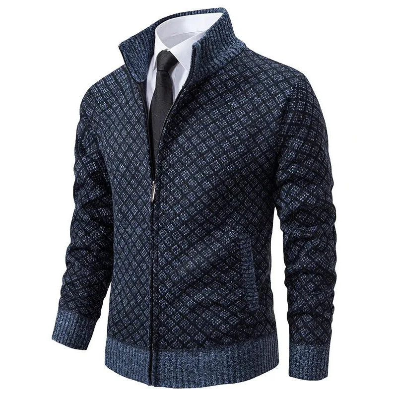 Knit Zip-Up Cardigan