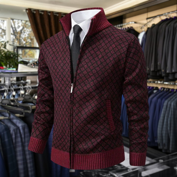 Knit Zip-Up Cardigan