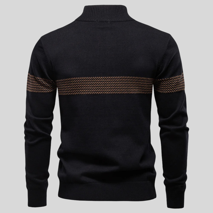 Fabio Quarter-Zip Knit Pullover
