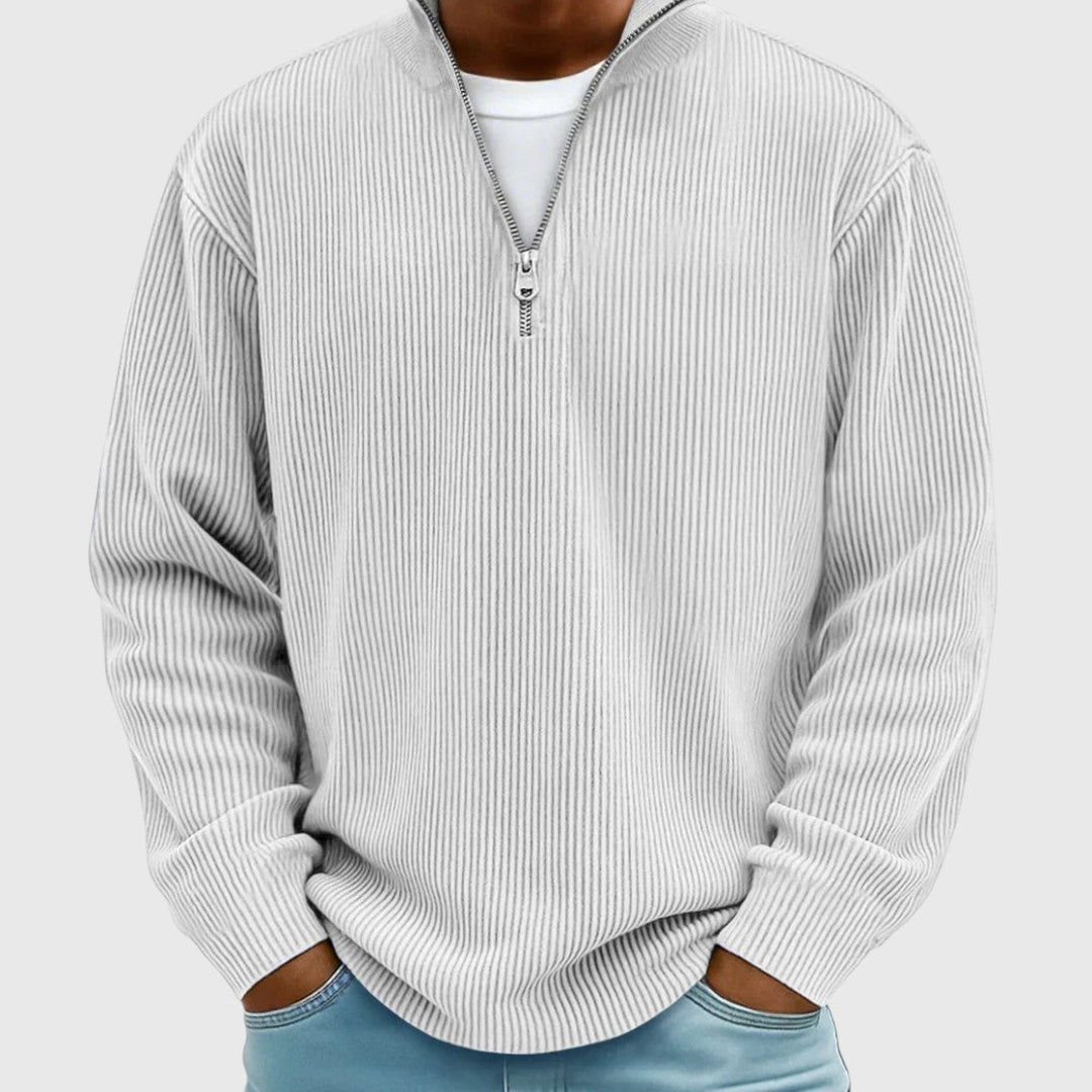 The Ashbourne Ribbed Quarter-Zip