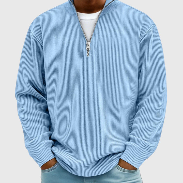 The Ashbourne Ribbed Quarter-Zip