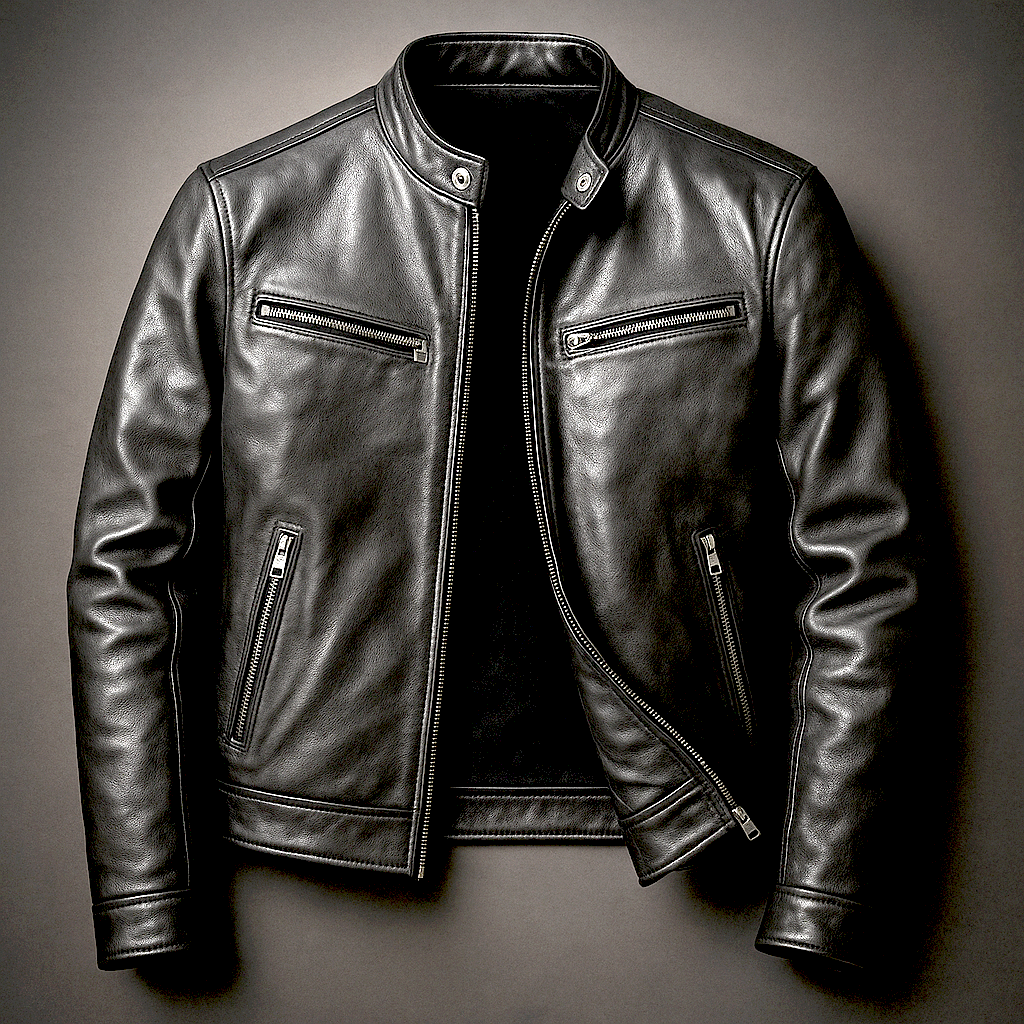 Hudson Heritage Leather Biker Jacket