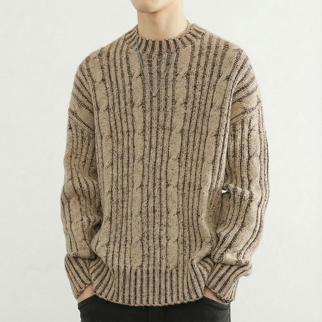Alex Cable Knit Cashmere Sweater