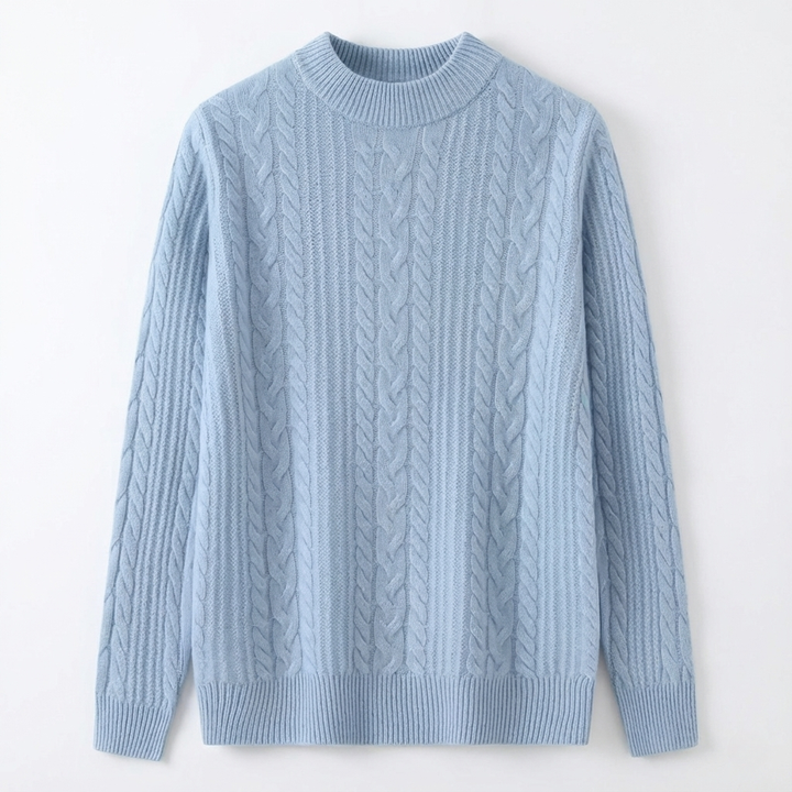 Spence Cashmere Cabled Knit Sweater