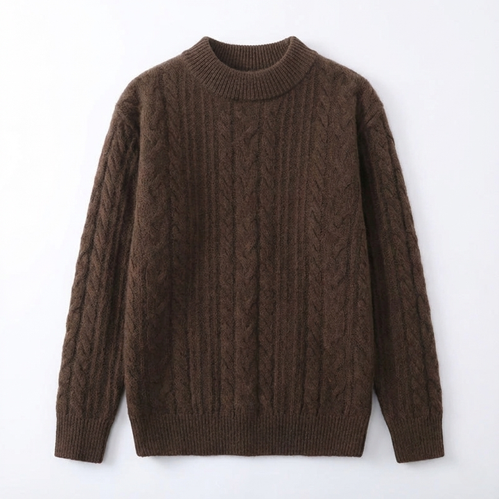 Spence Cashmere Cabled Knit Sweater
