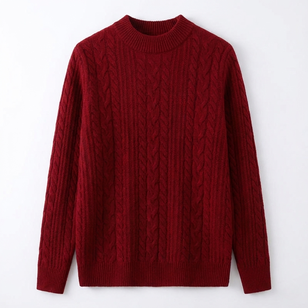 Spence Cashmere Cabled Knit Sweater