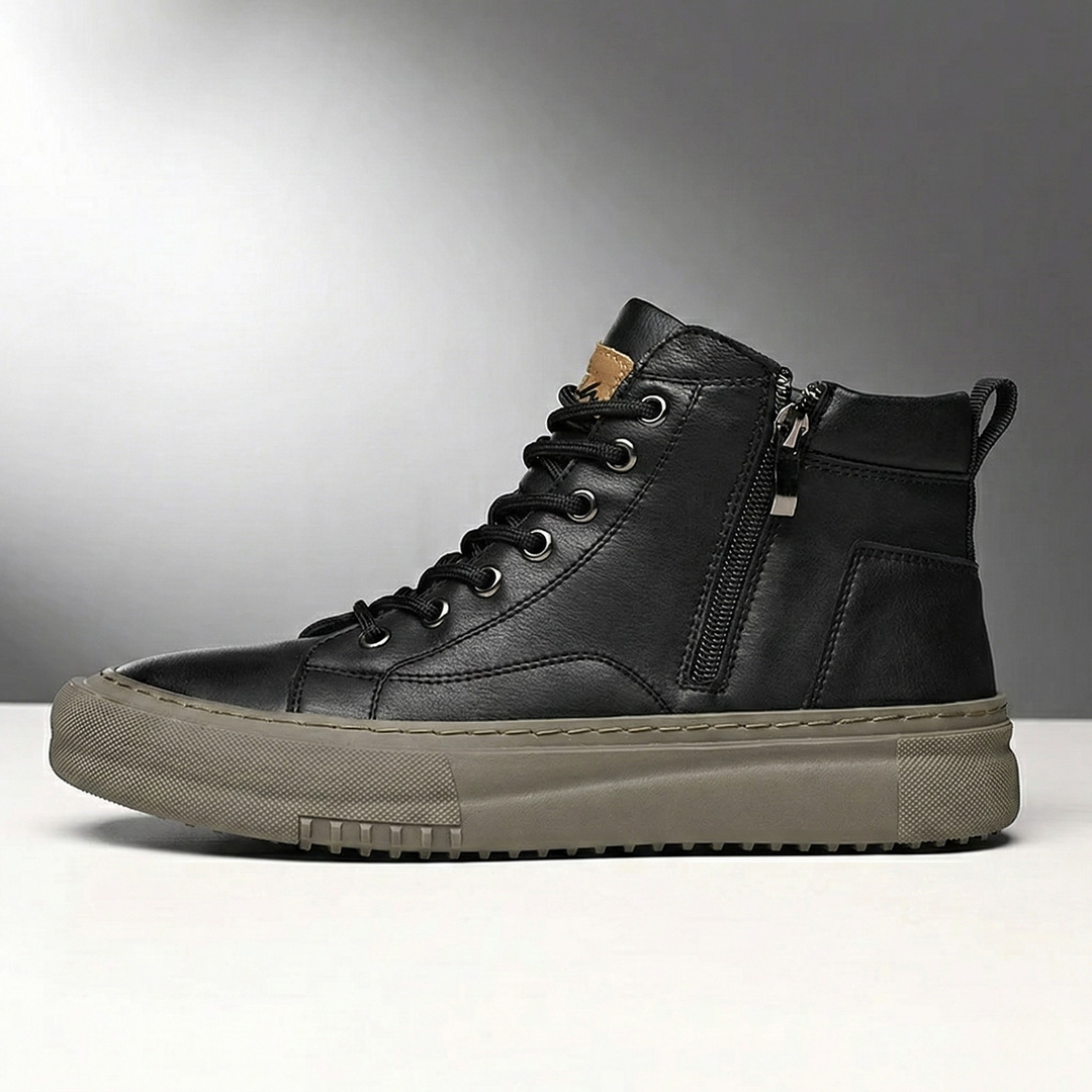 Regent Premium Leather High-Top Sneakers