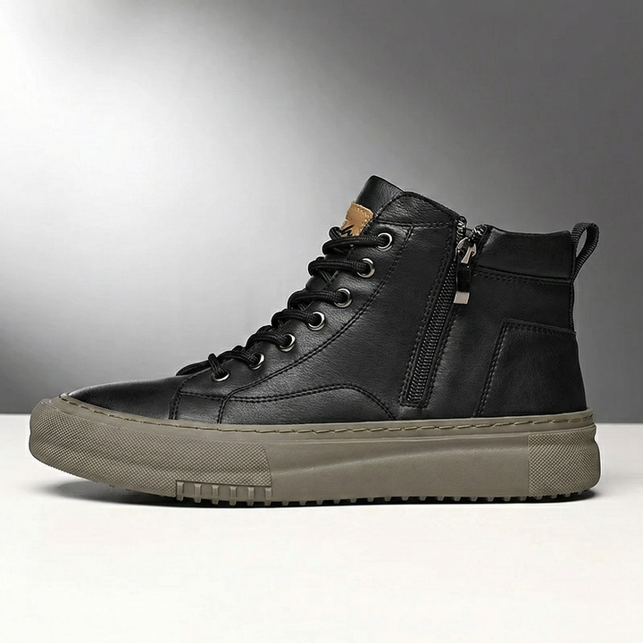 Regent Premium Leather High-Top Sneakers