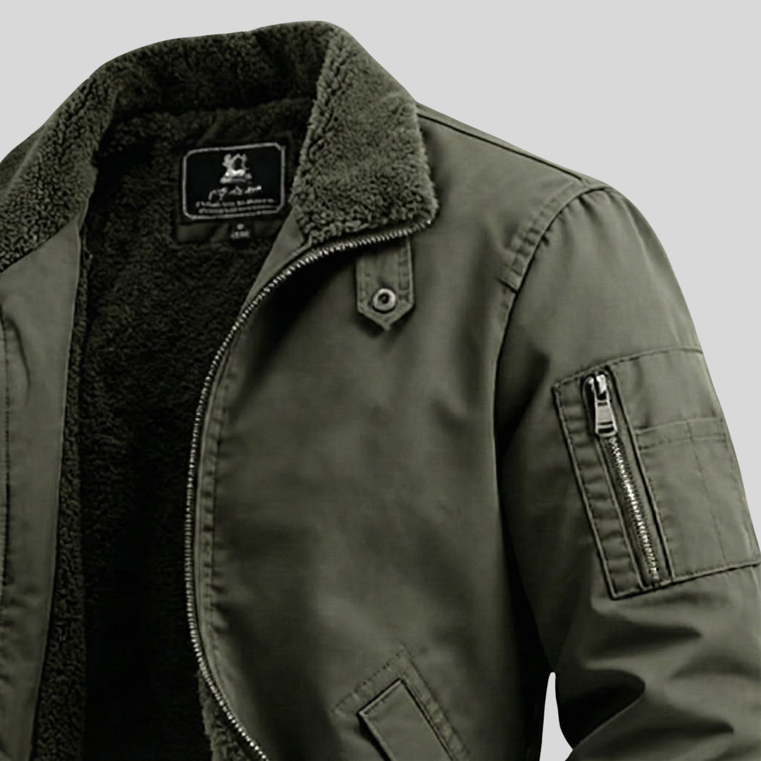 Cozy Sherpa-Lined Utility Jacket