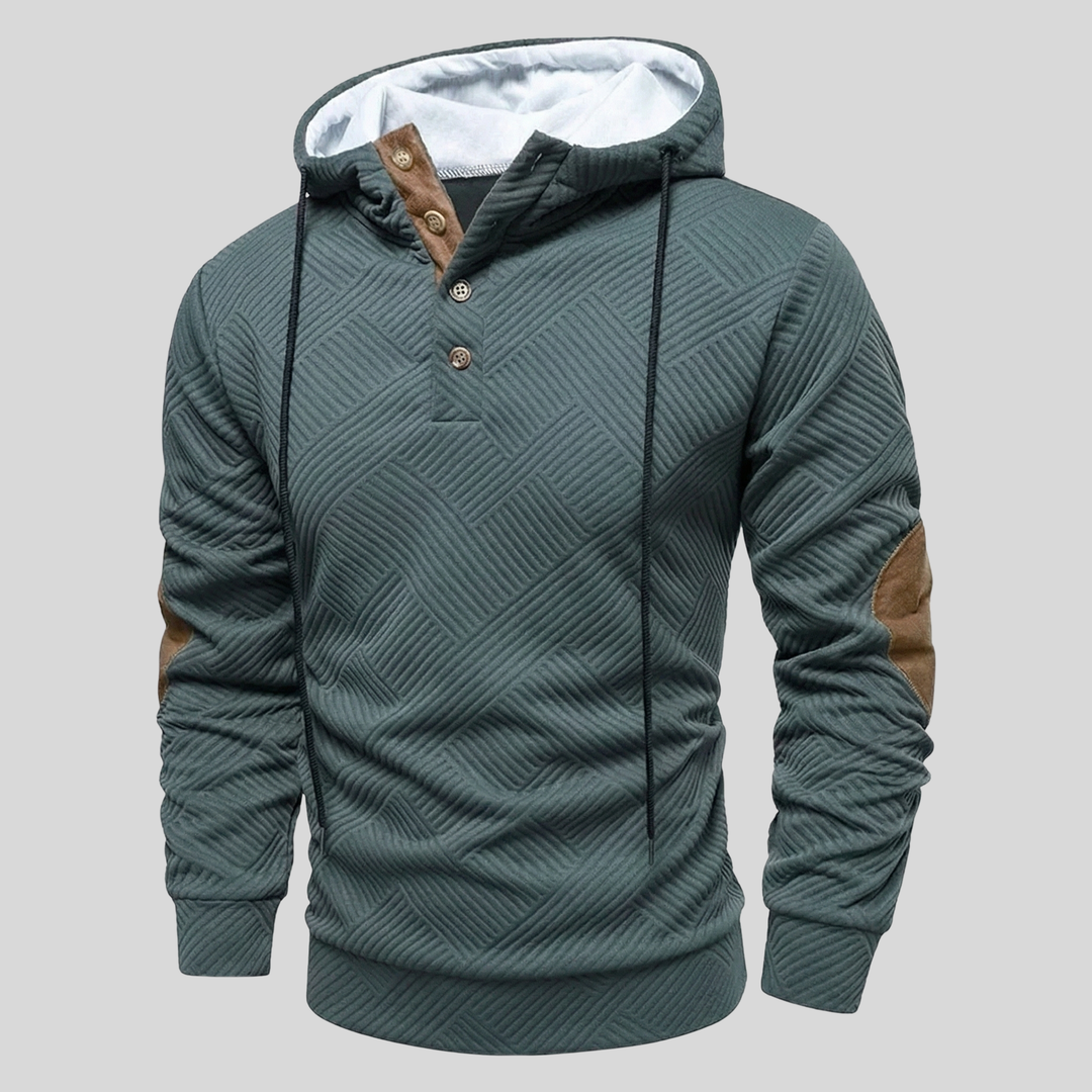 Lugo Hooded Sweater With Textured Design