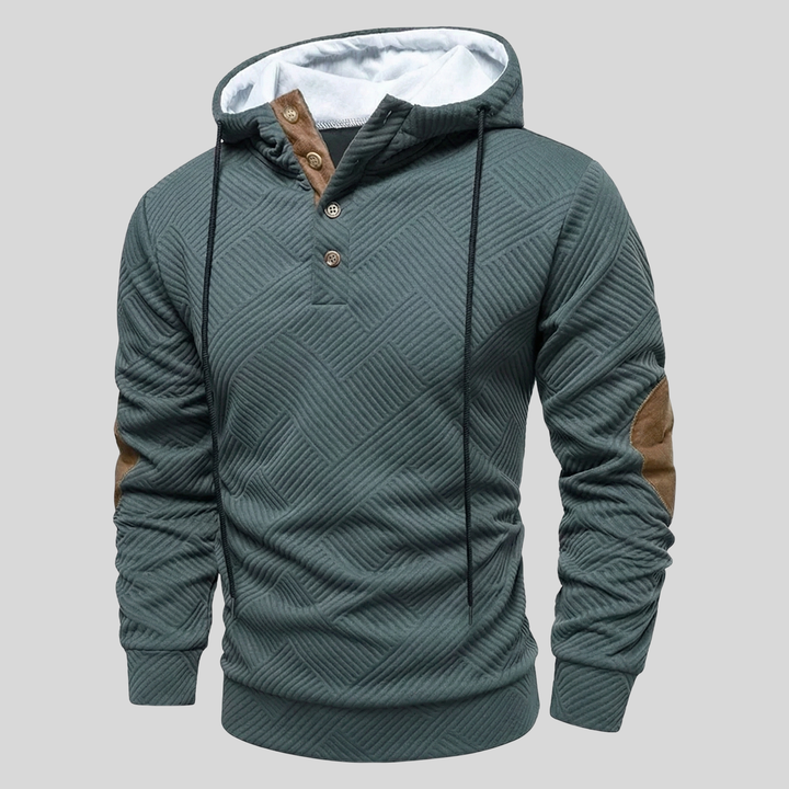 Lugo Hooded Sweater With Textured Design