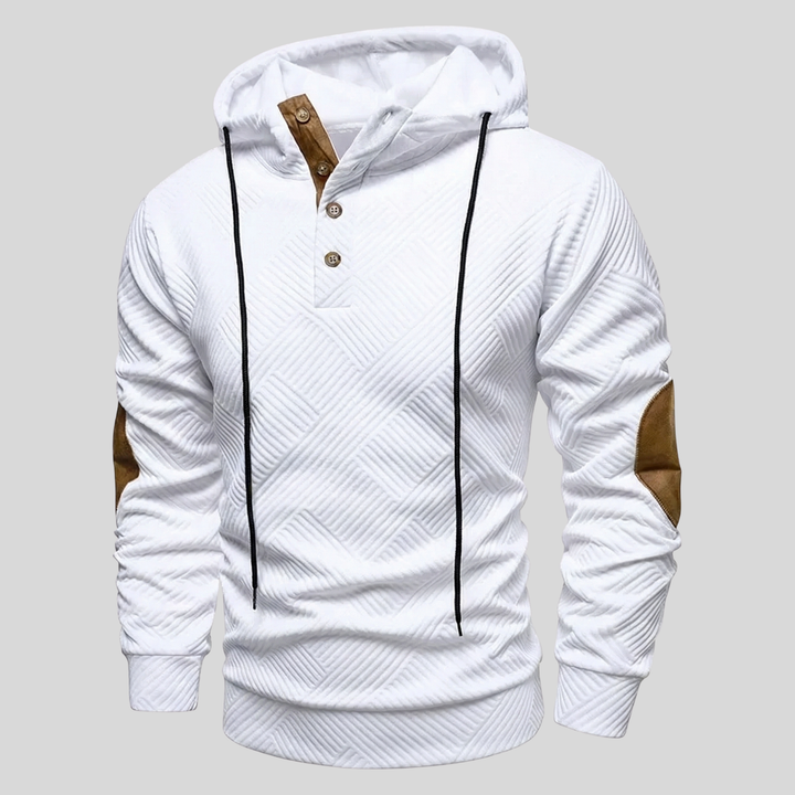 Lugo Hooded Sweater With Textured Design