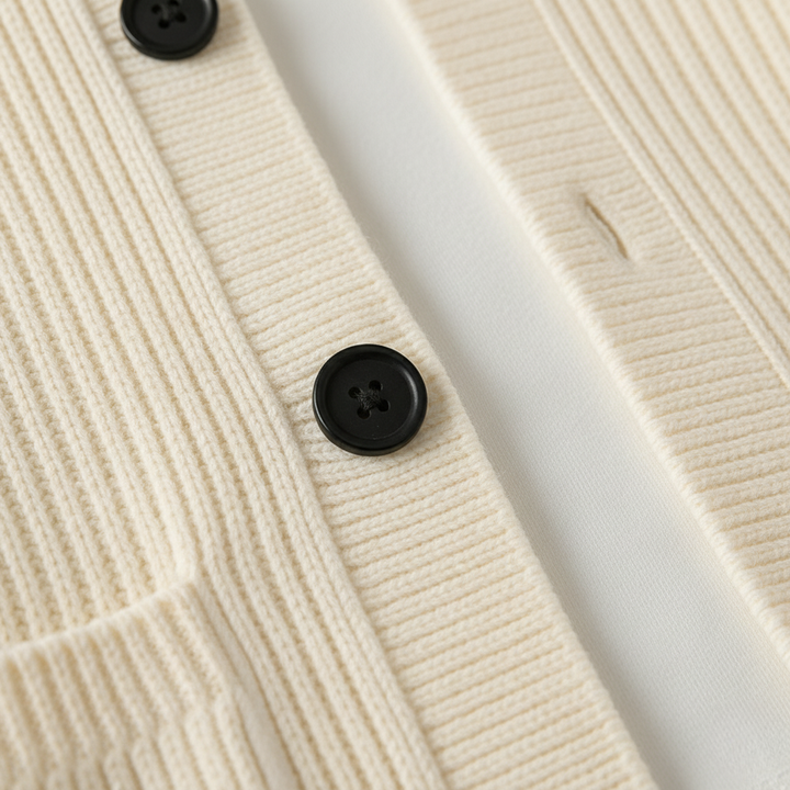 Textured Knit Hooded Cardigan
