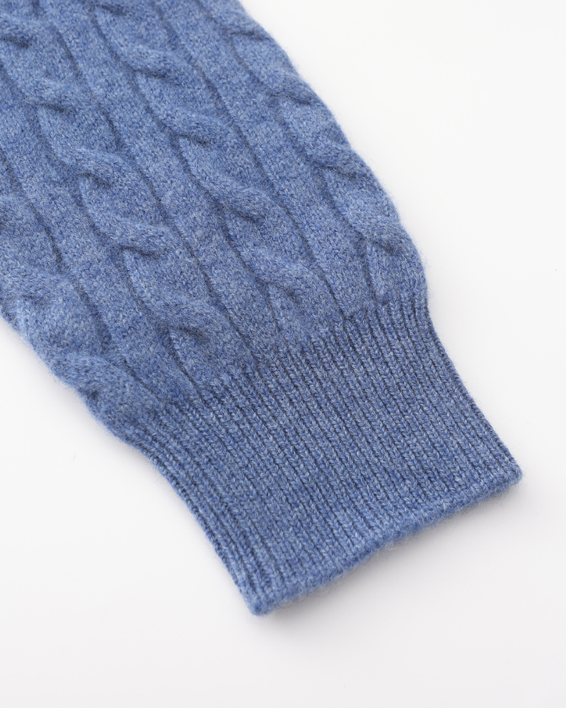Cashmere Knit Half-Zip Sweater