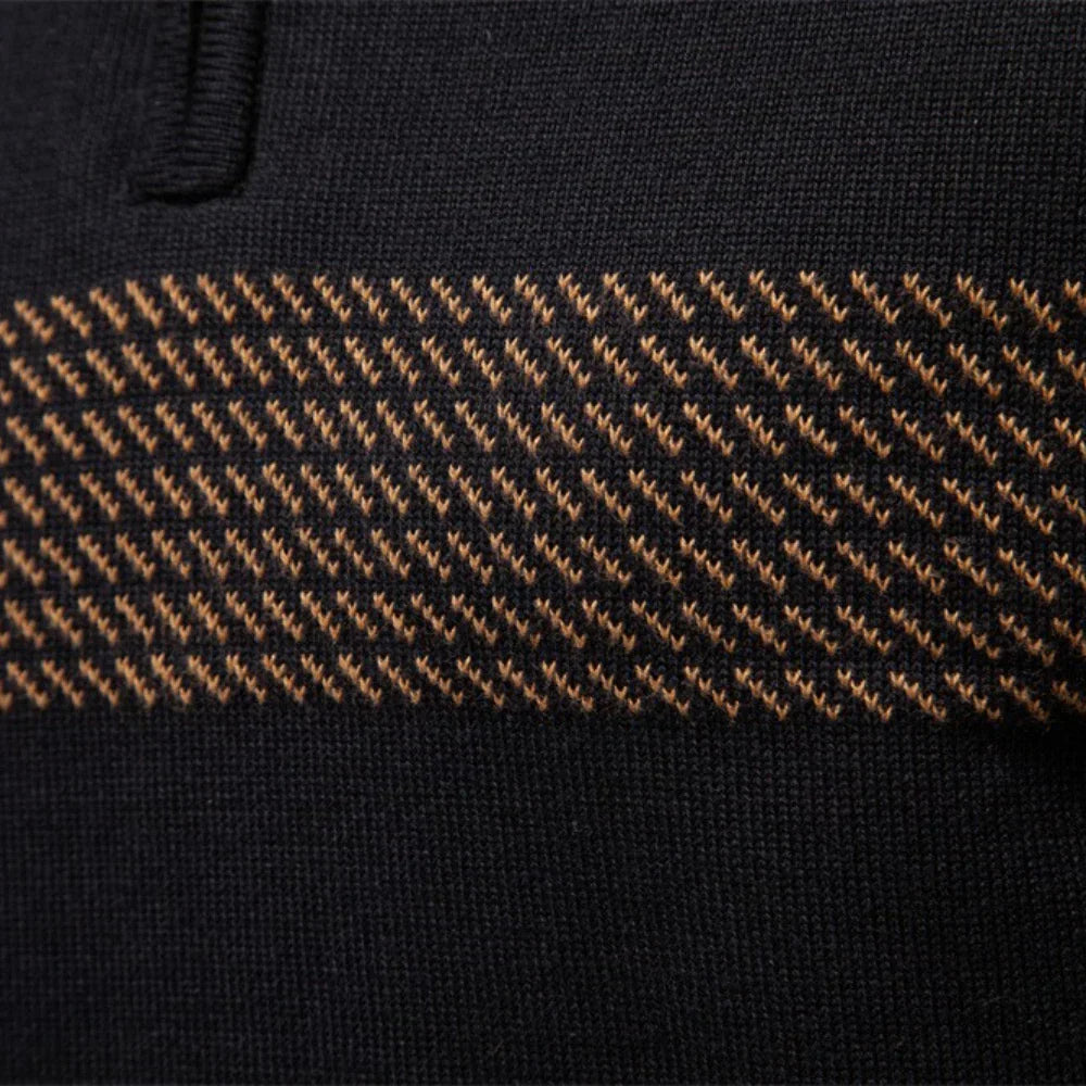 Fabio Quarter-Zip Knit Pullover