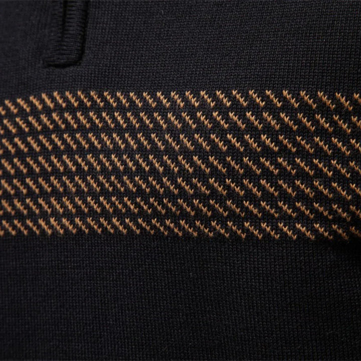 Fabio Quarter-Zip Knit Pullover