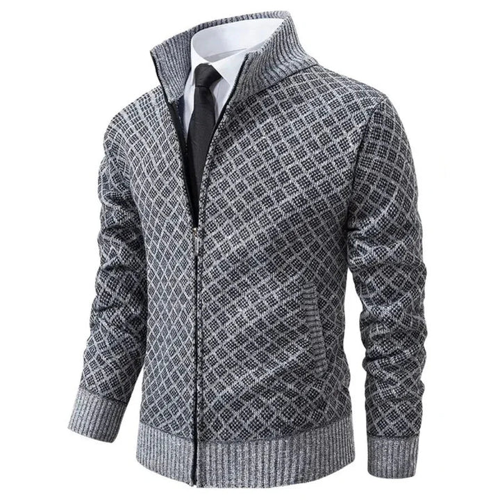 Knit Zip-Up Cardigan