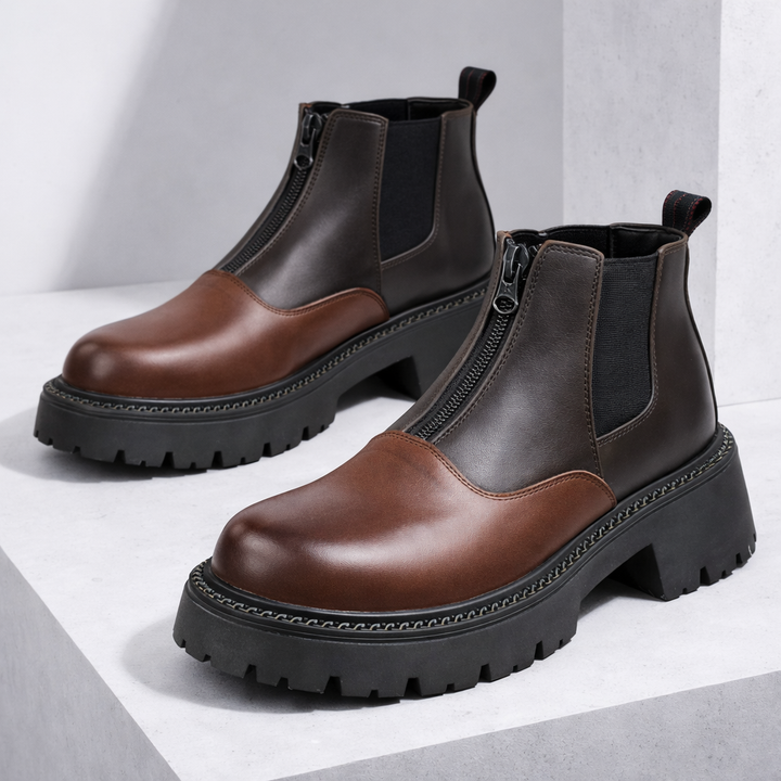 Veneto Leather Ankle Boots