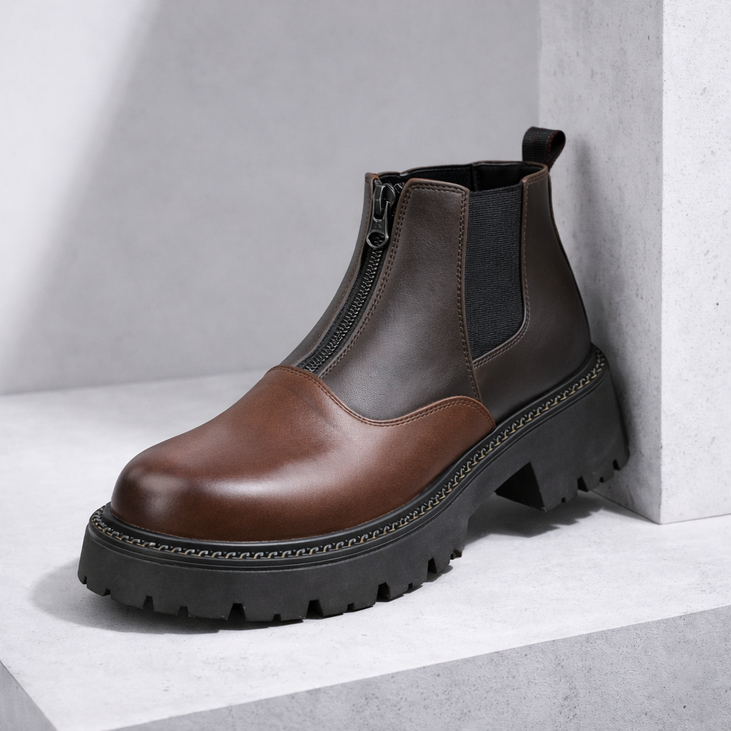 Veneto Leather Ankle Boots
