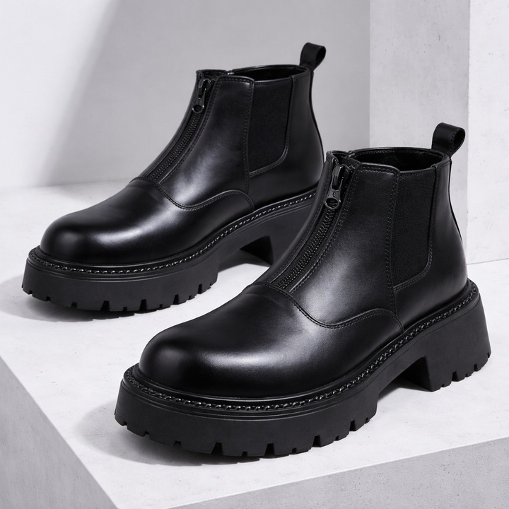 Veneto Leather Ankle Boots