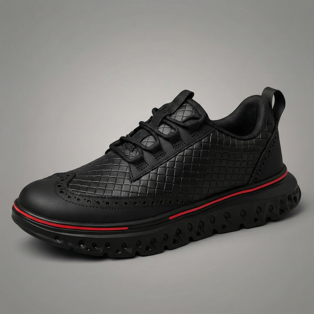 Grant Braided Leather Sneakers