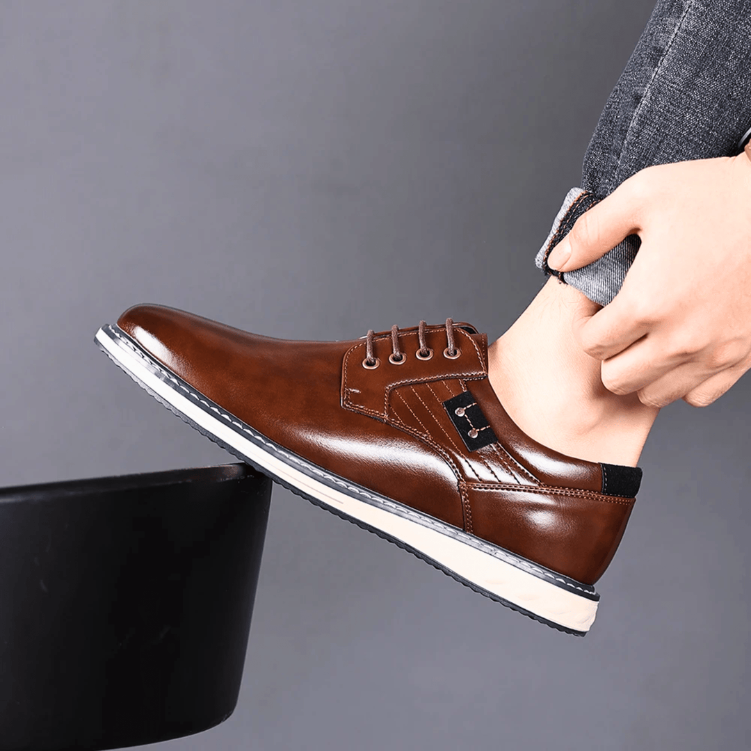 Napoli Genuine Leather Derby Shoes