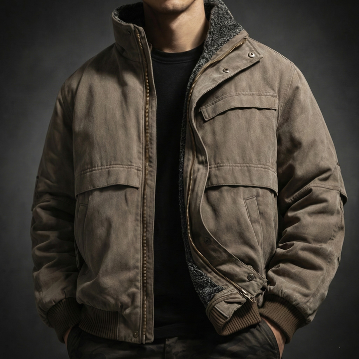 Weston Insulated Utility Jacket With Fleece Lining