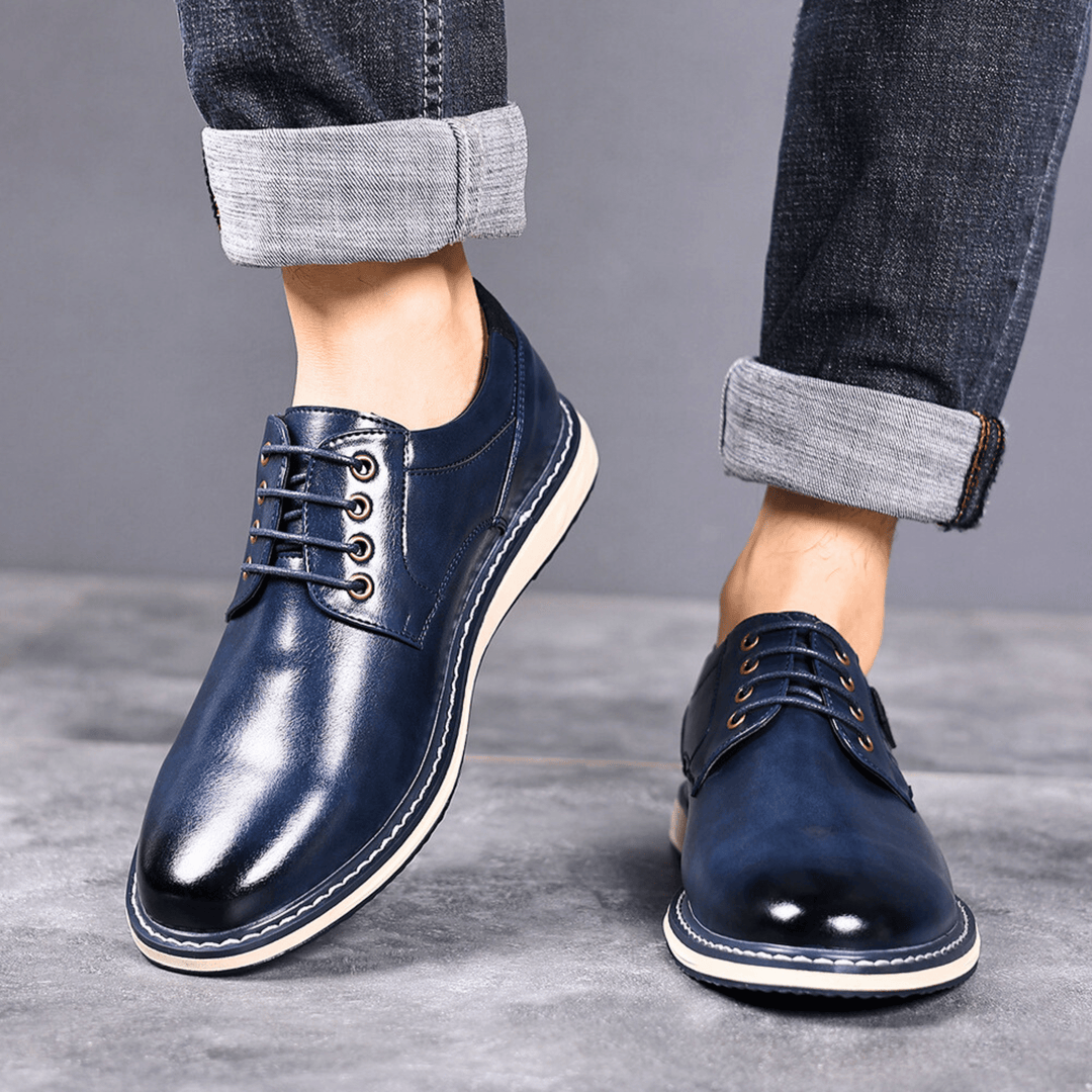 Napoli Genuine Leather Derby Shoes