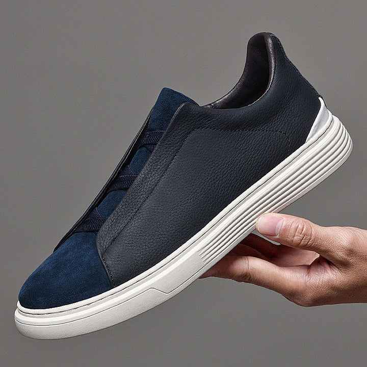 Sebastien Leather And Suede Sneakers