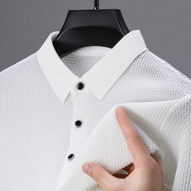 Sophisticated Textured Polo Shirt
