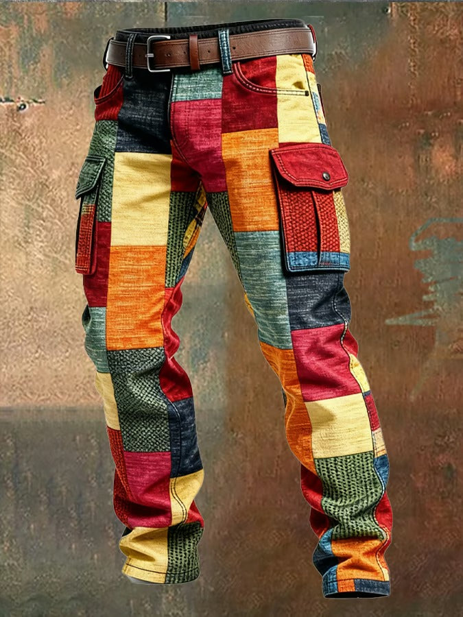 Men’s Patchwork Cargo Pants