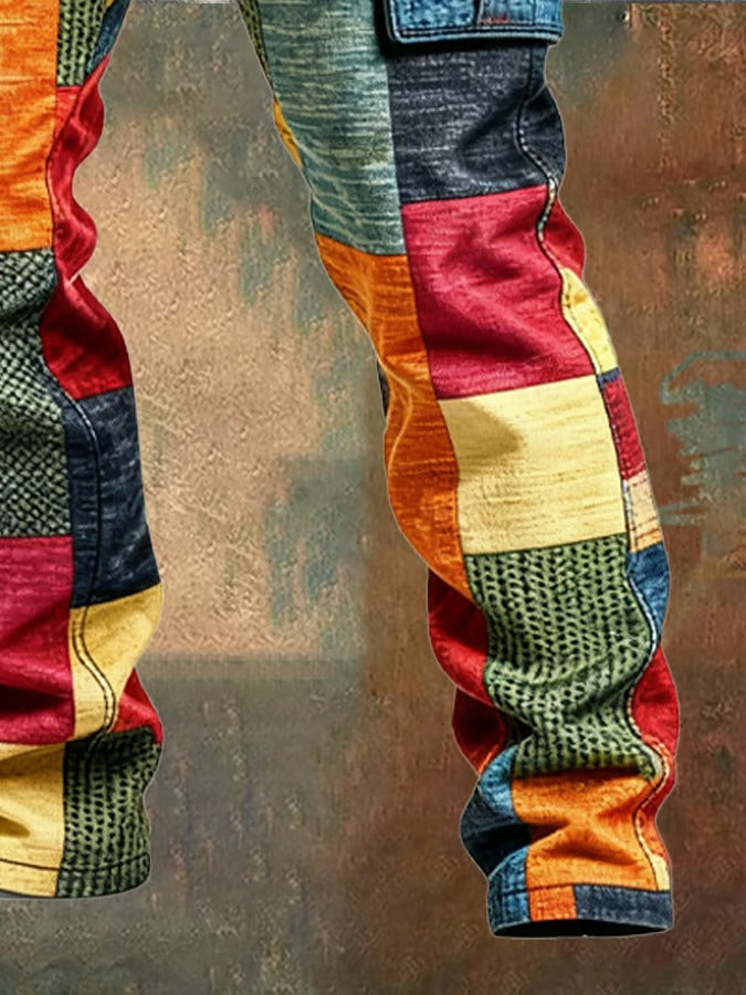 Men’s Patchwork Cargo Pants