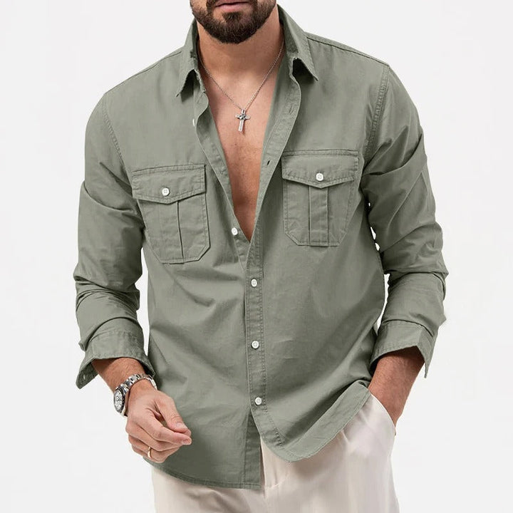 Relaxed Fit Button-Up Shirt