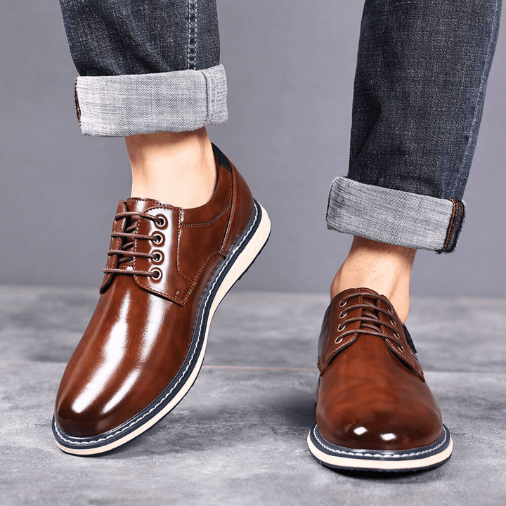 Napoli Genuine Leather Derby Shoes